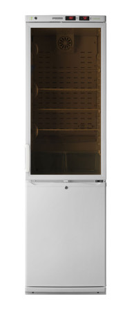 Холодильник лабораторный комбинированный Pozis ХЛ-340 (270 л/130 л) (стекло/металл, арт. 217CV)